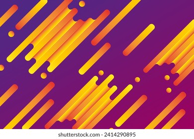 Abstract background of geometric shapes in gradient. IT technologies and programming. Vector web page banner template design.
