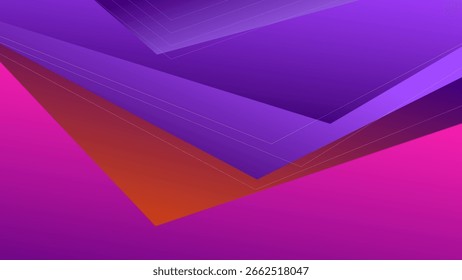 ABSTRACT BACKGROUND WITH GEOMETRIC SHAPES GRADIENT ORANGE PURPLE PINK COLOR DESIGN VECTOR TEMPLATE GOOD FOR MODERN WEBSITE, WALLPAPER, COVER DESIGN, LANDING PAGE