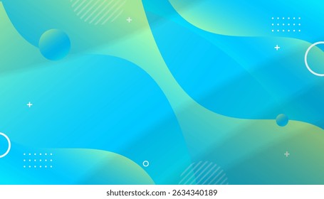 Abstract Background with Geometric Shapes and Gradients