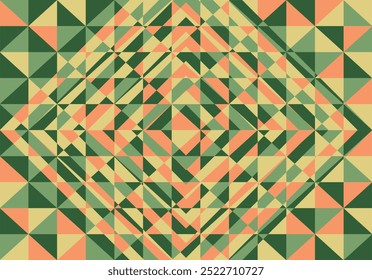 Fondo Abstractas de Formas geométricas en colores verde, naranja, amarillo y otoño