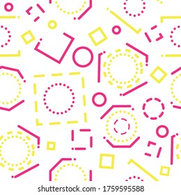 Abstrakter Hintergrund mit geometrischen Formen und Linien. Minimales Design nahtloser Muster-Titelvorlagen für Web-Anwendungen