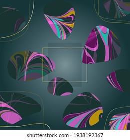 Abstract background. Geometric and abstract shapes and lines.