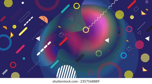 Abstract background with geometric shapes and lines. Vector illustration for your design.