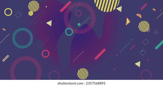 Abstract background with geometric shapes and lines. Vector illustration for your design.
