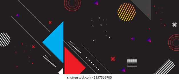 Abstract background with geometric shapes and lines. Vector illustration for your design.
