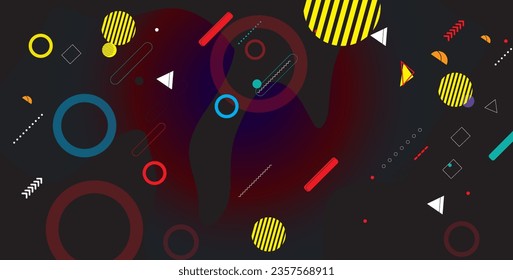 Abstract background with geometric shapes and lines. Vector illustration for your design.