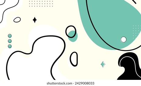 Abstract background with geometric shapes and lines in pastel colors. Vector illustration.