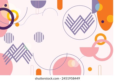 Abstract background with geometric shapes and lines. Vector illustration. Eps10
