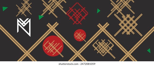 Abstract background with geometric shapes and lines. Vector illustration. Eps10