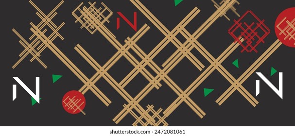 Abstract background with geometric shapes and lines. Vector illustration. Eps10