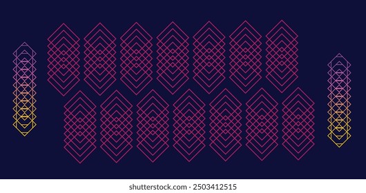 Fondo Abstractas con Formas y líneas geométricas. Ilustración vectorial. Eps10 22