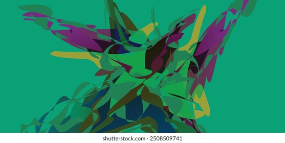 Abstrakter Hintergrund mit geometrischen Formen und Linien. Vektorgrafik. EPS10
