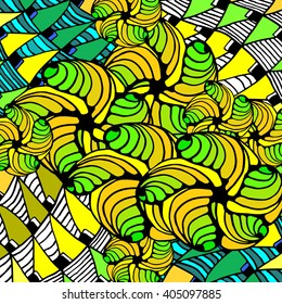 abstract background of geometric shapes and lines weaves