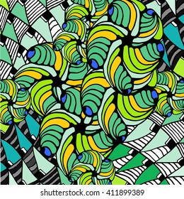 abstract background of geometric shapes and lines weaves