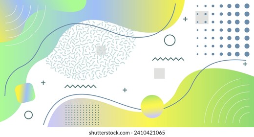 Abstract background from geometric shapes. Memphis design, retro elements for web, sale. EPS 10.