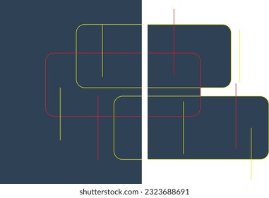 Abstract background with geometric shapes. Minimal design. Vector illustration.