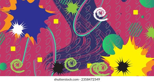 Abstract background with geometric shapes. Minimal design. Vector illustration.