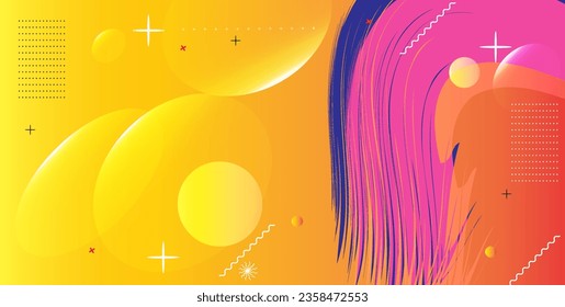 Abstract background with geometric shapes. Minimal design. Vector illustration.