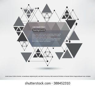 Abstract background with geometric shapes. Modern geometric background.Future technology background.