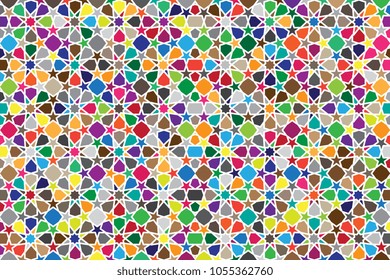 Abstract background of geometric shapes. Mosaic background. Vector illustration