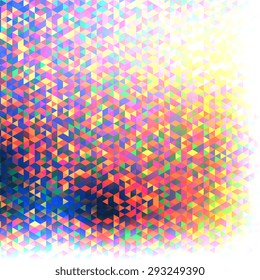 Abstract background of geometric shapes. Geometric a mosaic of triangles. EPS10