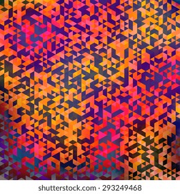 Abstract background of geometric shapes. Geometric a mosaic of triangles. EPS10