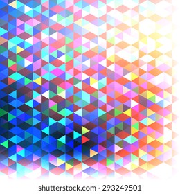 Abstract background of geometric shapes. Geometric a mosaic of triangles. EPS10