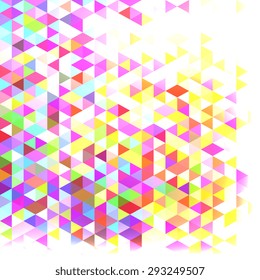Abstract background of geometric shapes. Geometric a mosaic of triangles. EPS10