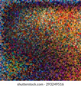 Abstract background of geometric shapes. Geometric a mosaic of triangles. EPS10