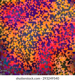 Abstract background of geometric shapes. Geometric a mosaic of triangles. EPS10