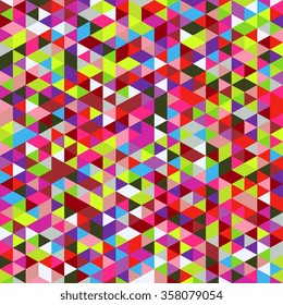 Abstract background of geometric shapes. Geometric a mosaic of triangles