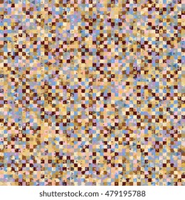 Abstract background of geometric shapes. Geometric mosaic of squares and triangles. Vector illustration