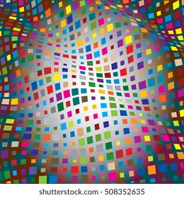 Abstract background of geometric shapes. Geometric mosaic of squares