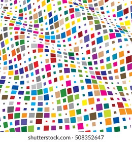 Abstract background of geometric shapes. Geometric mosaic of squares