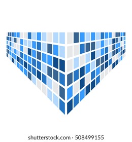 Abstract background of geometric shapes. mosaic of squares