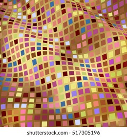 Abstract background of geometric shapes. Geometric mosaic of squares