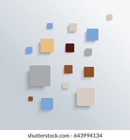 Abstract background of geometric shapes. Geometric mosaic with squares on background