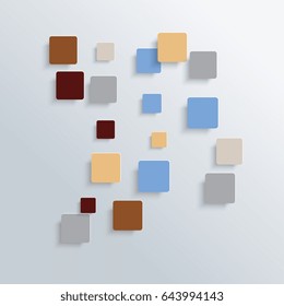 Abstract background of geometric shapes. Geometric mosaic with squares on background