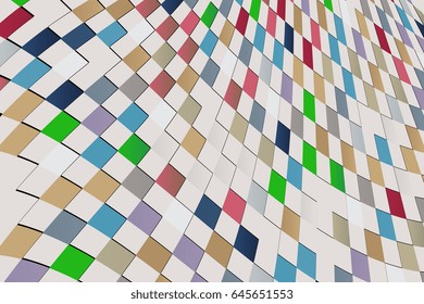 Abstract background of geometric shapes. Geometric mosaic