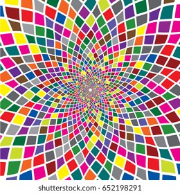 Abstract background of geometric shapes. Geometric mosaic of squares