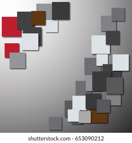 Abstract background of geometric shapes. Geometric mosaic of squares