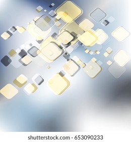 Abstract background of geometric shapes. Geometric mosaic of squares