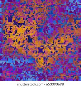 Abstract background of geometric shapes. Geometric mosaic