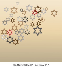 Abstract background of geometric shapes. Geometric mosaic of stars