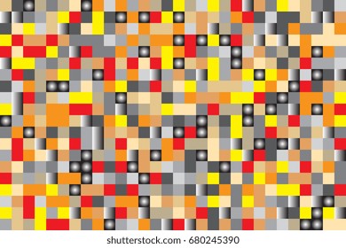 Abstract background of geometric shapes. Geometric mosaic of squares