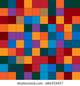 Abstract background of geometric shapes. Geometric mosaic of squares