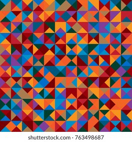 Abstract background of geometric shapes. Geometric mosaic of triangles