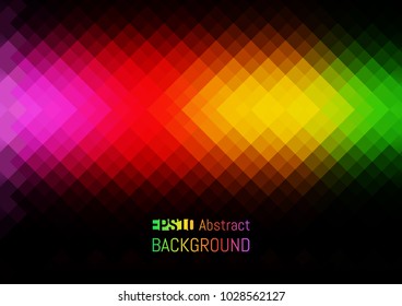 Abstract background of geometric shapes. An optical illusion of movement.