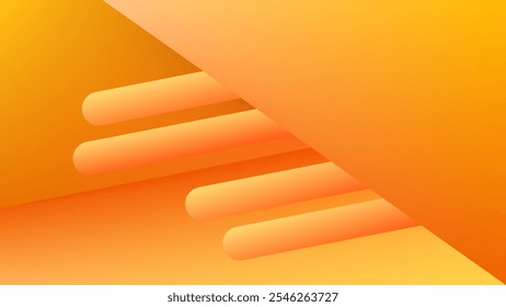 ABSTRACT BACKGROUND WITH GEOMETRIC SHAPES ORANGE GRADIENT MESH SMOOTH LIQUID COLORFUL DESIGN VECTOR TEMPLATE GOOD FOR MODERN WEBSITE, WALLPAPER, COVER DESIGN 