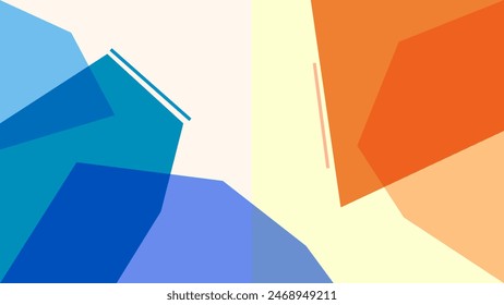 ABSTRACT BACKGROUND WITH GEOMETRIC SHAPES PASTEL FLAT COLOR VECTOR DESIGN TEMPLATE FOR WALLPAPER, COVER DESIGN, HOMEPAGE DESIGN